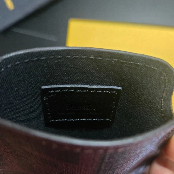 Fendi Burgundy Card Holder. Full inclusion with coa. - Picture 6 of 10